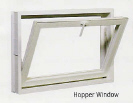 Harvey Solid Vinyl Hopper Window